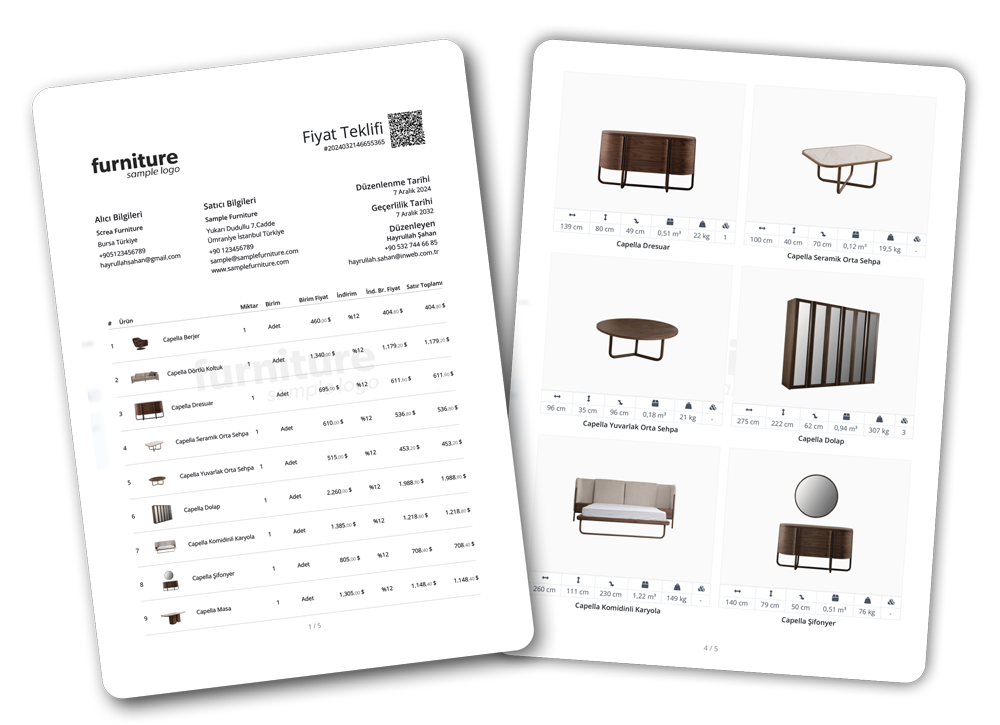 Delbig CRM teklif PDF ve paylaşım çıktısı