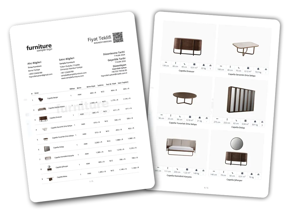 Delbig CRM teklif PDF ve paylaşım çıktısı