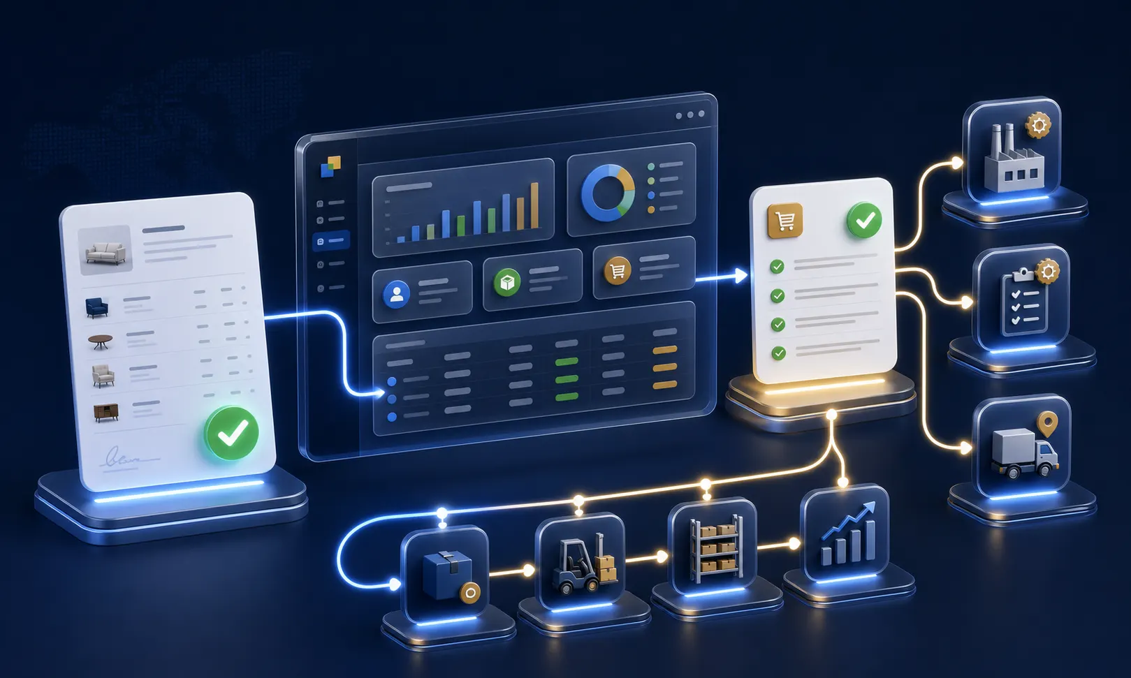 Визуал Delbig CRM: утвержденное предложение становится заказом