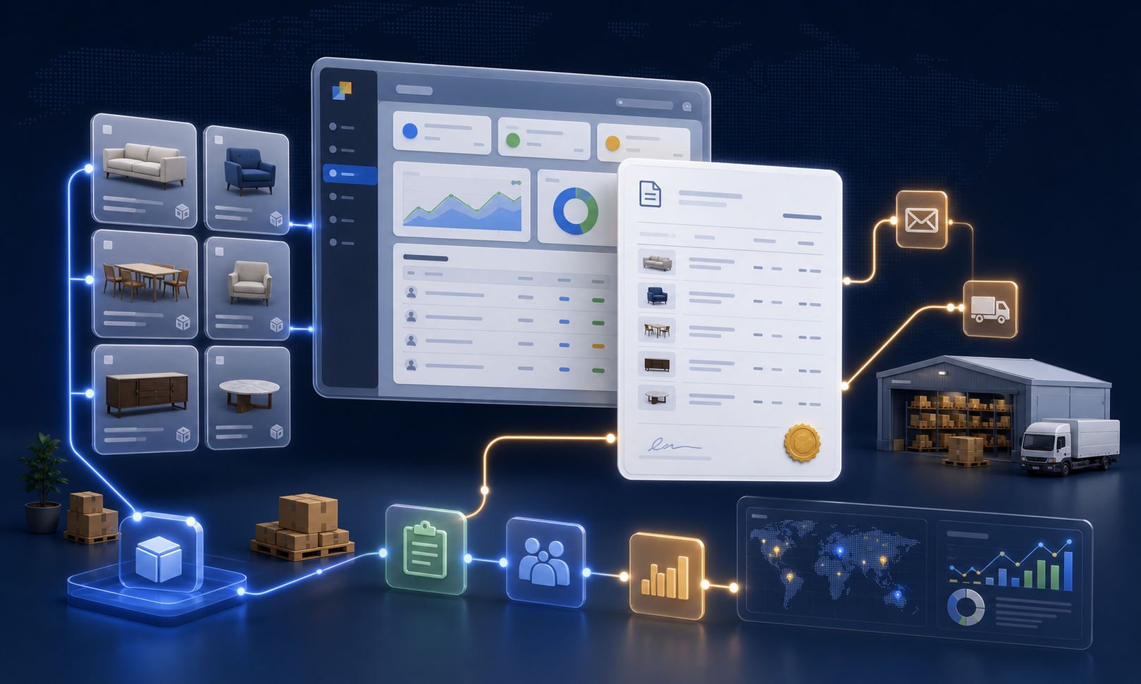 Delbig CRM görsellerden teklif oluşturma akışı görseli