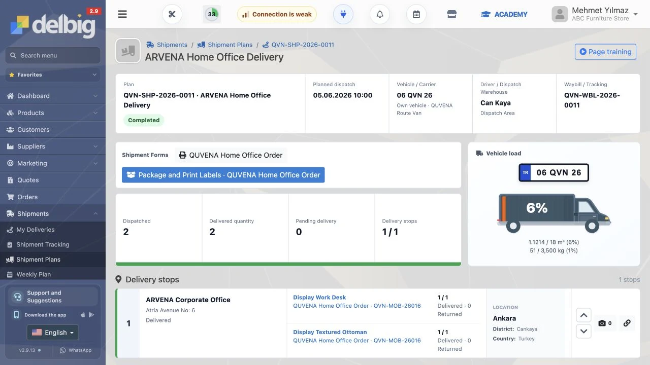 Delivery is more than a dispatched status