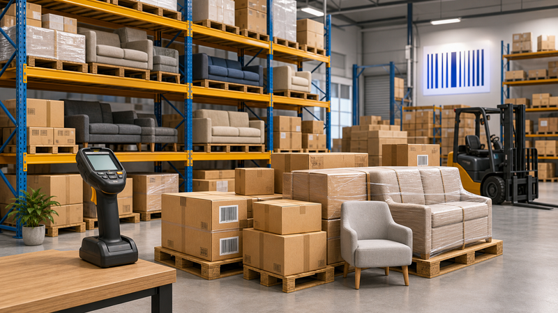 Mobilya stok, depo ve ürün yönetimi için depo kartı